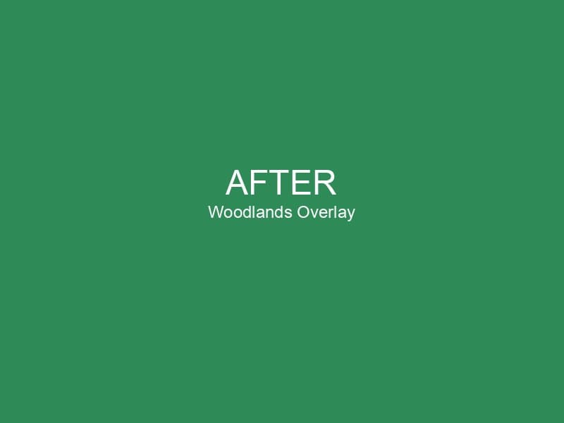 Smooth asphalt street after resurfacing in The Woodlands community